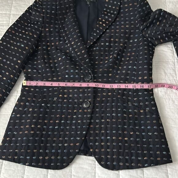 Lafayette 148 Women’s Shawl Lapel Wool Blend Tailored Contrast Stitch Blazer 8 - Picture 9 of 13